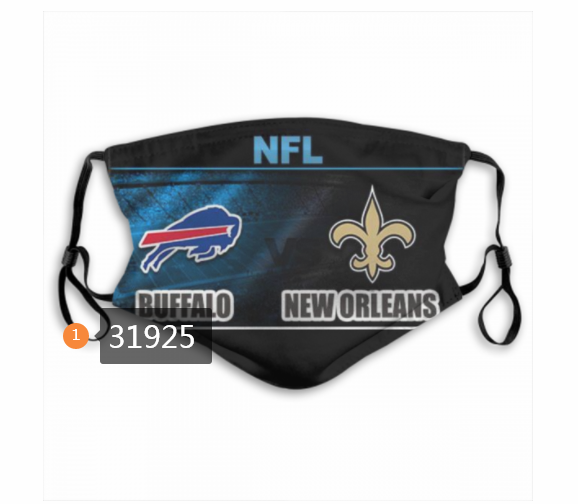 NFL Buffalo Bills 262020 Dust mask with filter->nfl dust mask->Sports Accessory